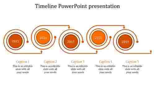 timeline powerpoint presentation-timeline powerpoint presentatione-orange-5